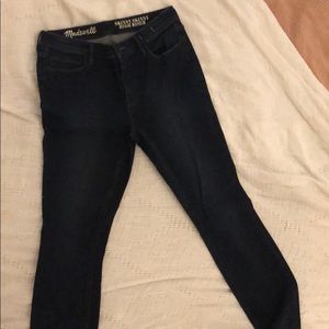 Madewell skinny high Riser dark denim Jean